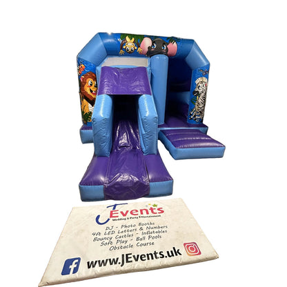 Blue & Purple Jungle Bounce 'n' Slide