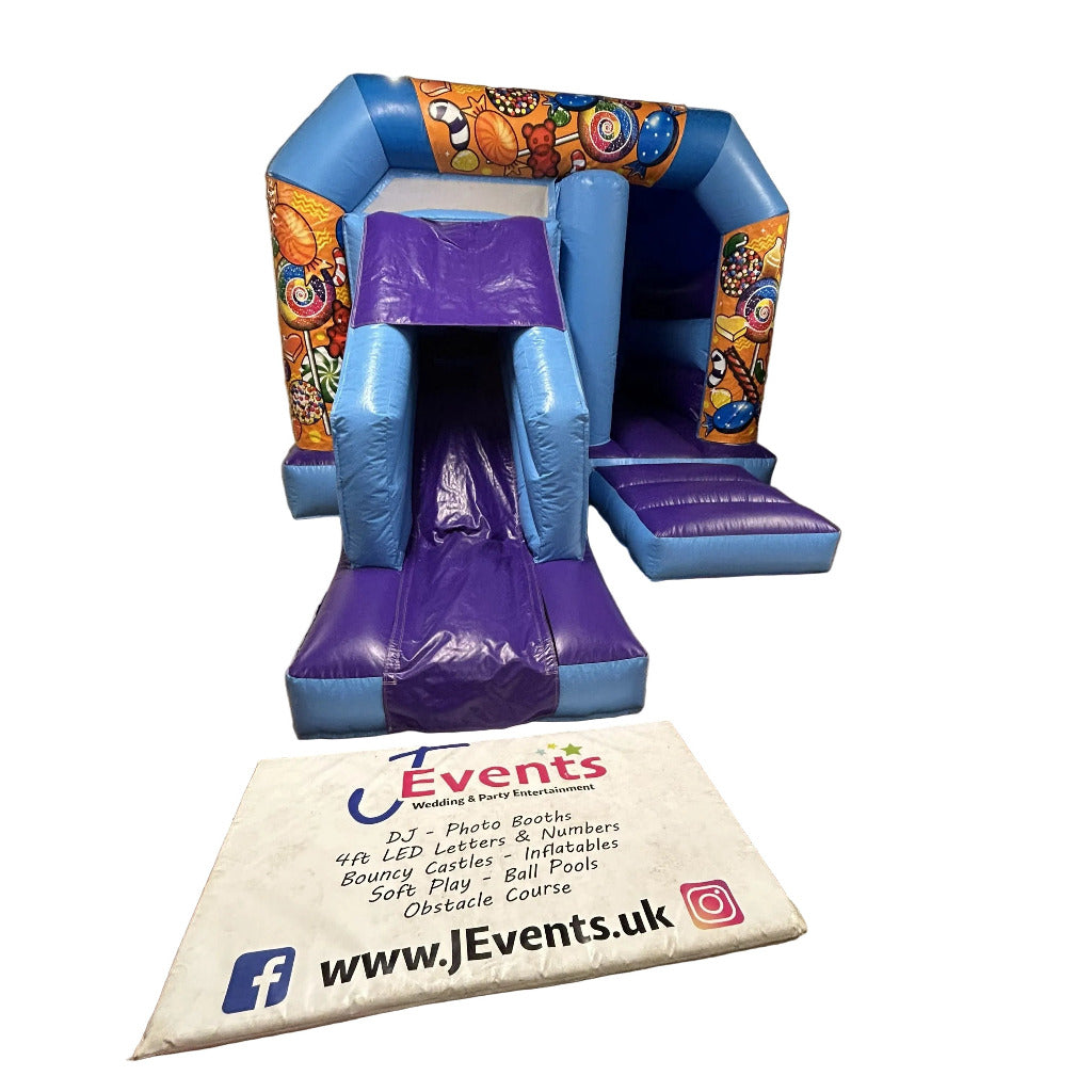 Blue & Purple Bounce 'n' Slide Sweets / Candy Themed