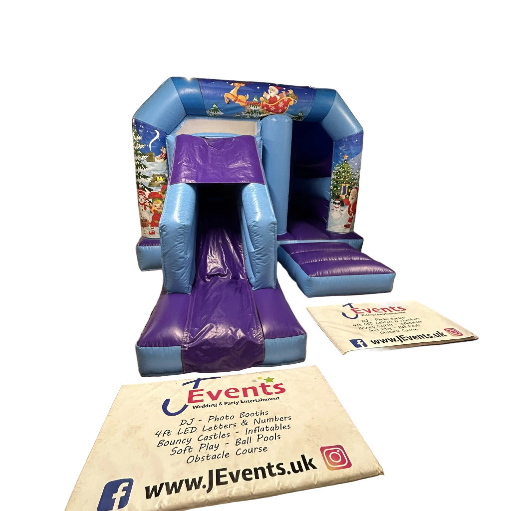 Blue & Purple Bounce 'n' Slide Christmas 2 Themed