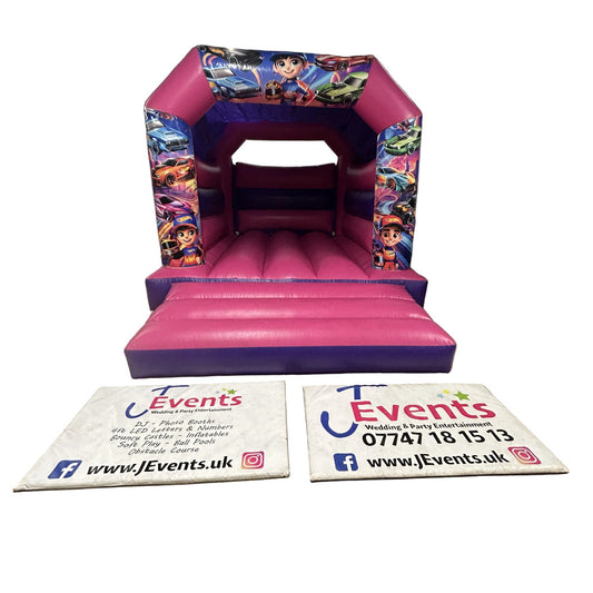 Pink & Purple Bouncy Castle Hot Wheels