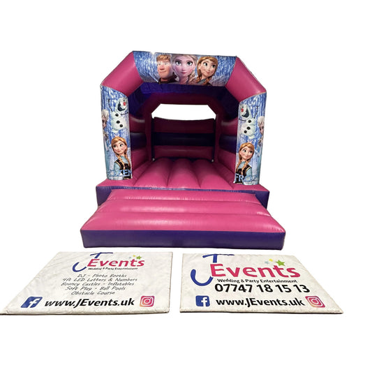 Frozen 2 Bouncy Castle Pink & Purple