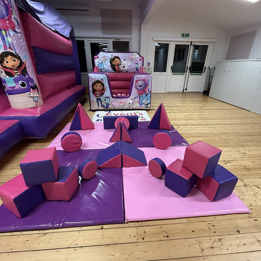 Gabbys Dollhouse Pink & Purple Inflatable Ball Pool Air Juggler