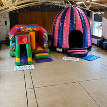 Load image into Gallery viewer, 1 x Bounce &#39;n&#39; Slide &amp; 1 x Disco Dome Bouncy Castle Package
