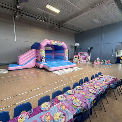 Princess 2 Pastel Pink & Pastel Blue Bounce 'n' Slide & Princess Pastel Pink & Pastel Blue Ball Pool & Soft Play Shapes Package