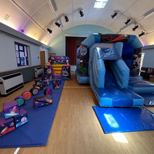 Blue Space Bounce 'n' Slide Package