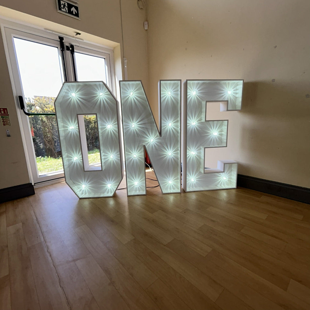 4ft LED 3 x Letters ONE