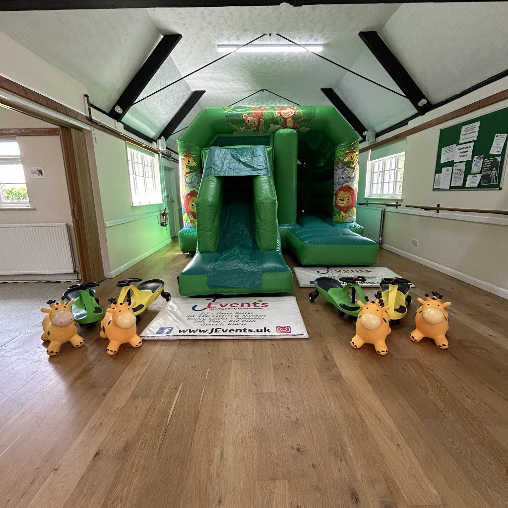 Cute Jungle Green Bounce 'n' Slide