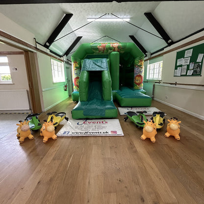 Cute Jungle Green Bounce 'n' Slide