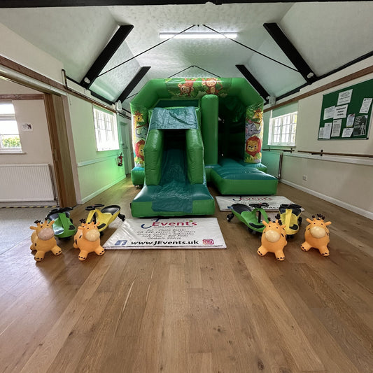 Cute Jungle Green Bounce 'n' Slide