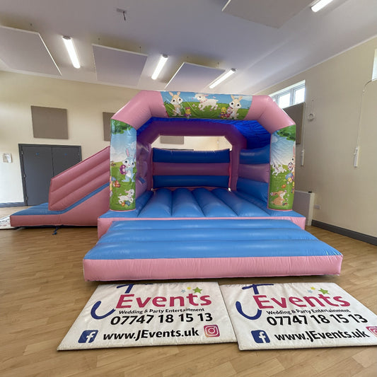 Easter Pastel Pink & Pastel Blue Bounce 'n' Slide