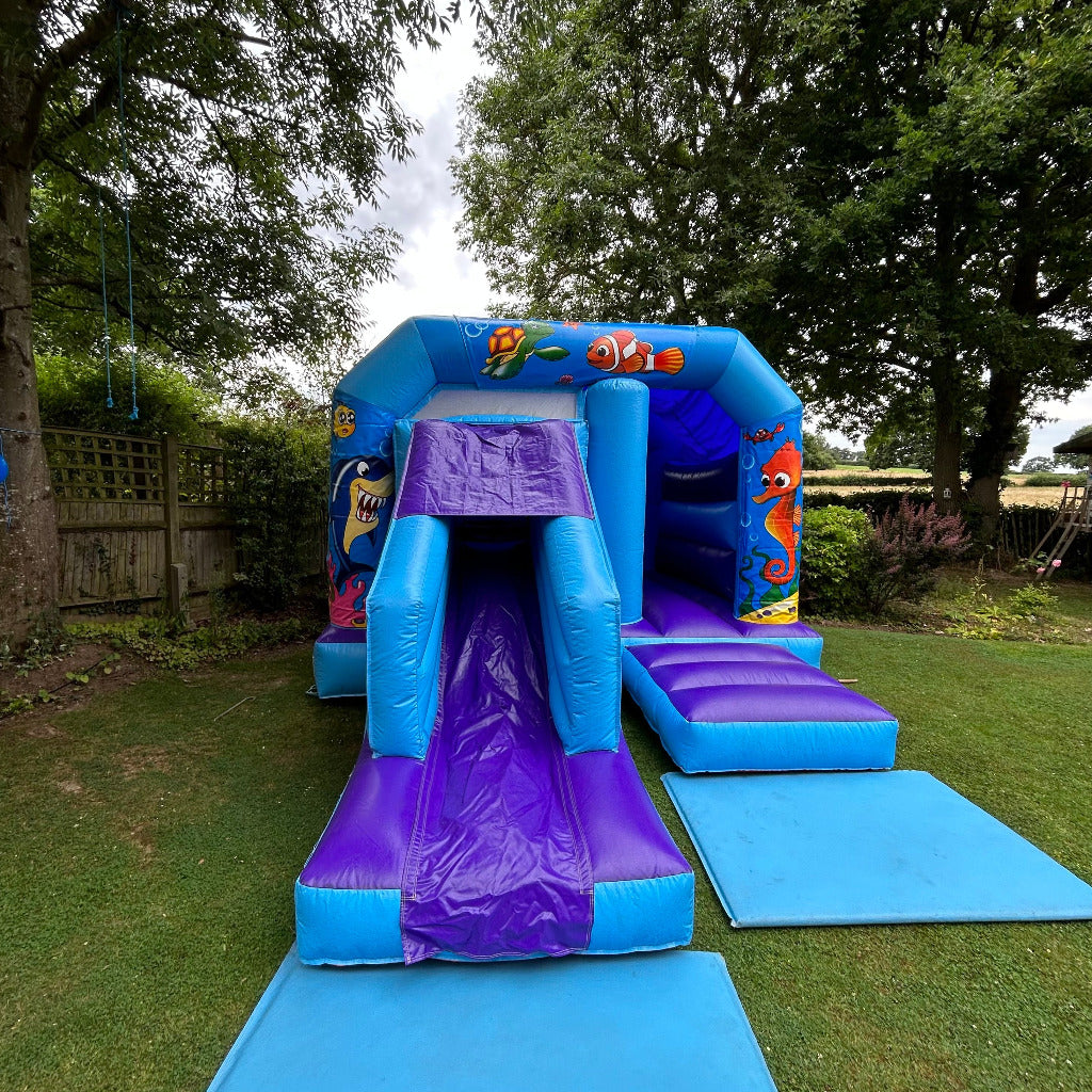 Blue & Purple Bounce 'n' Slide Under The Sea Themed