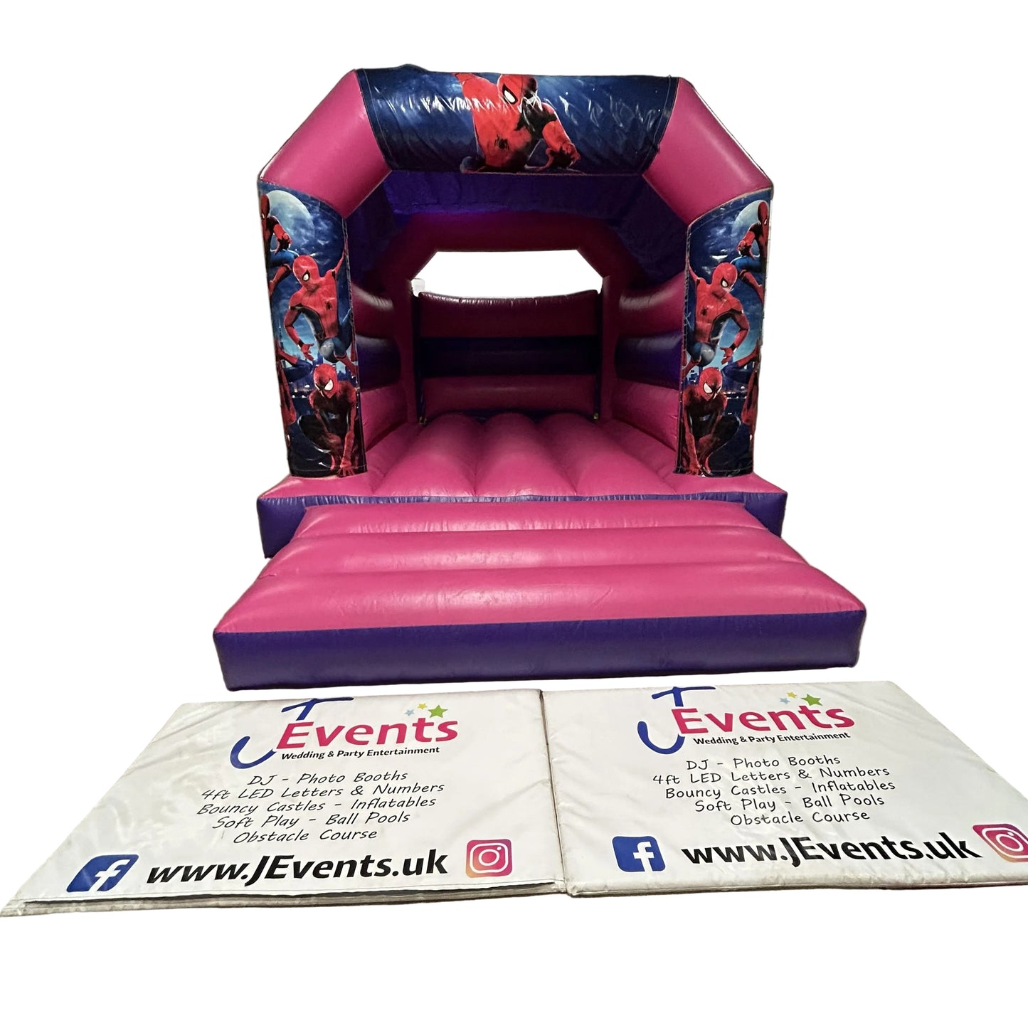 Spidey 2 Bouncy Castle Pink & Purple