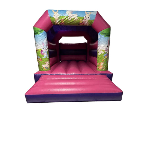 Easter Bouncy Castle Pink & Purple