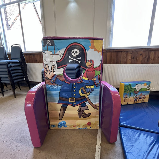 Pirate ‘Face in Hole’  Peek a Boo Pink & Purple