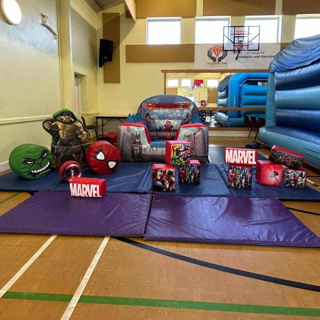 Superhero Themed Soft Play Shapes