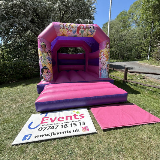 Princess 2 Bouncy Castle Pink & Purple