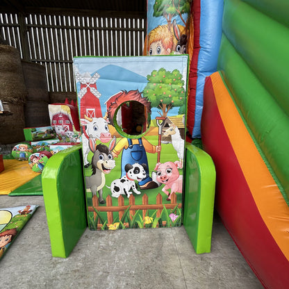 Farmyard ‘Face in Hole’  Peek a Boo Green