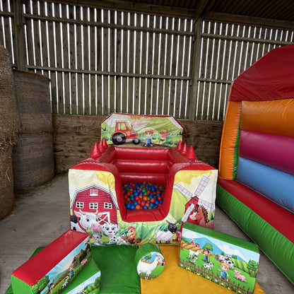 Farm Inflatable Ball Pool Air Juggler Red