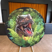 Load image into Gallery viewer, 6ft Round Dinosaur Backdrop Hoop
