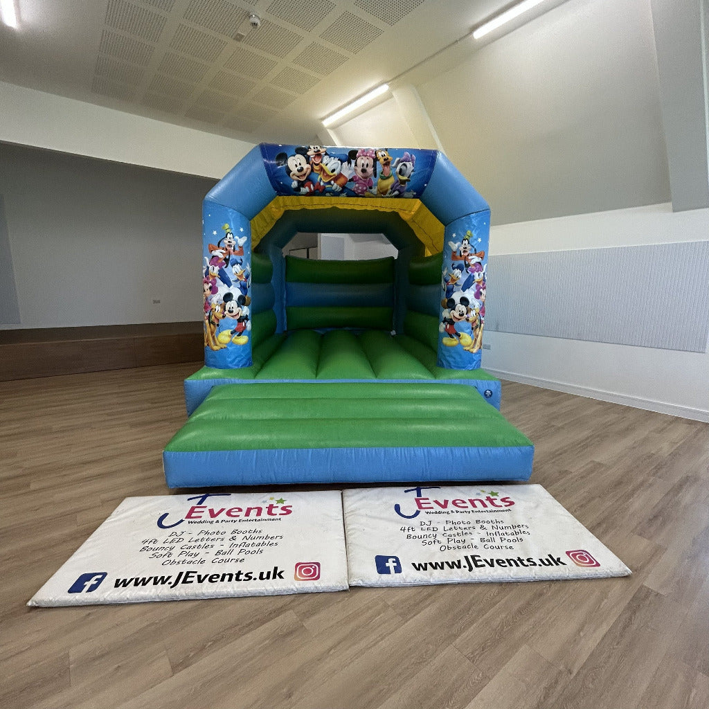 Mickey Mouse & Friends Bouncy Castle Blue & Green