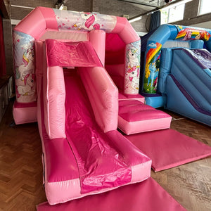 Cute Unicorn Pink Bounce 'n' Slide