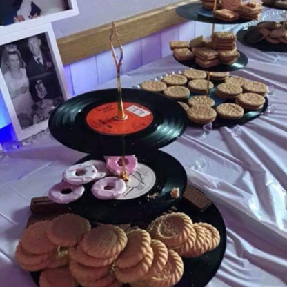 Three Tiered Record Set Cake Stands