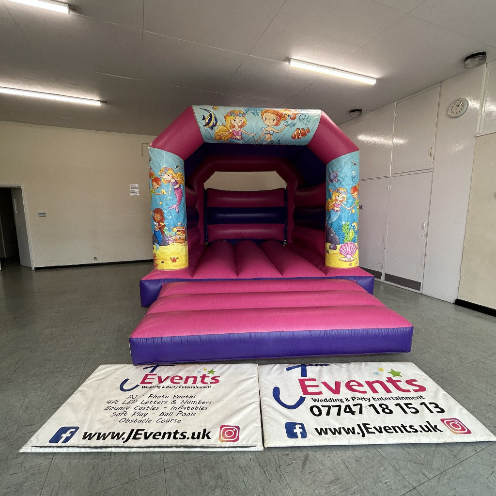 Mermaid 2 Themed Bouncy Castle Pink & Purple