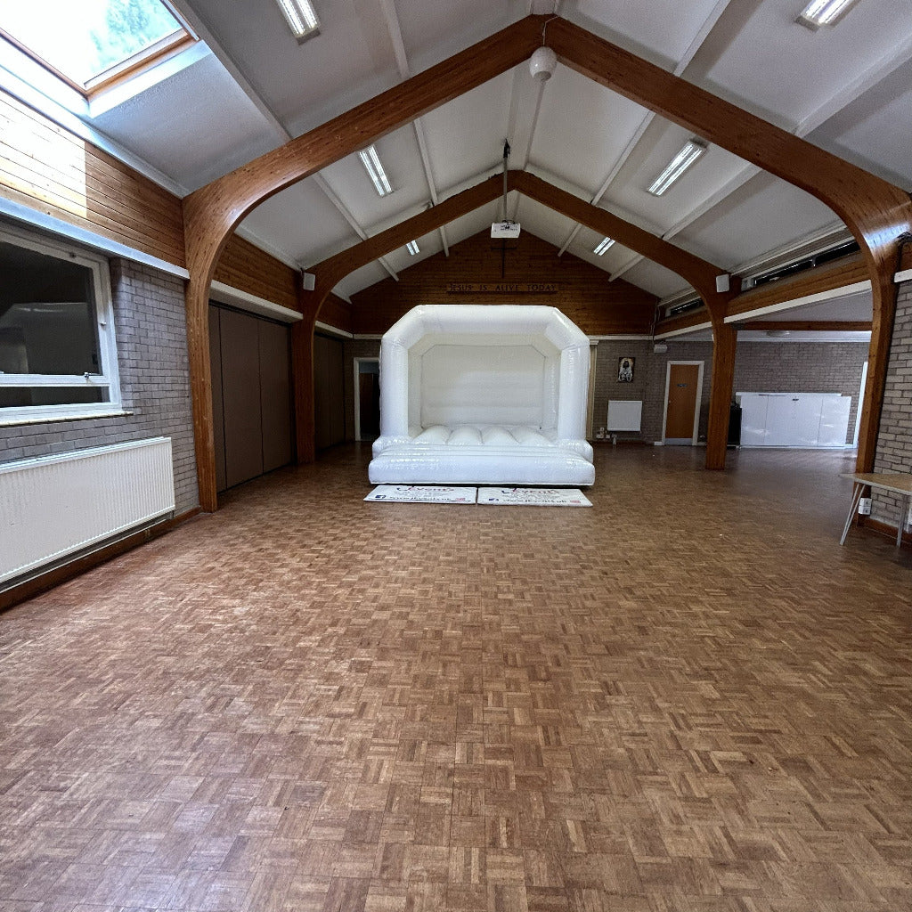 White Bouncy Castle Plain