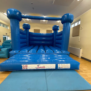 Pastel Blue Bouncy Castle