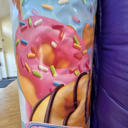 Red & Blue Bounce 'n' Slide Donuts / Doughnuts Themed
