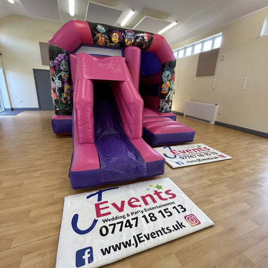 Blue & Purple Zombies Bounce 'n' Slide