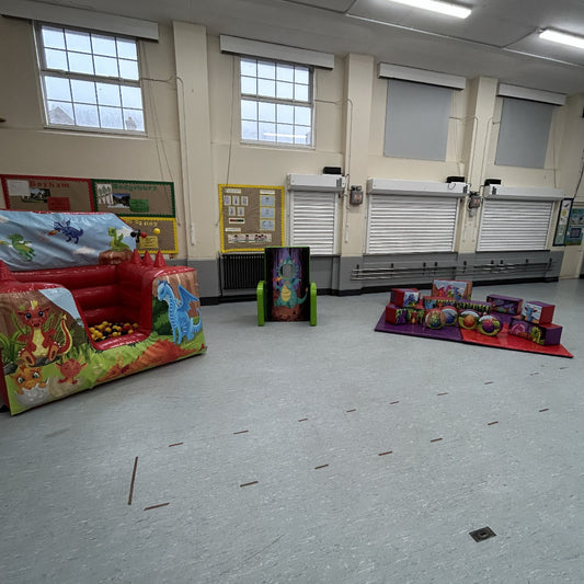 Dragons Bounce n Slide, Ball Pool, Soft Play Shapes, Hopscotch & Face In The Hole Package
