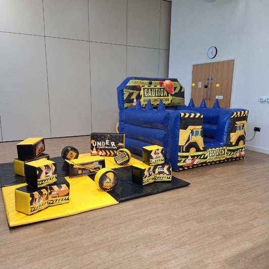 Construction Blue Inflatable Ball Pool