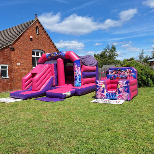 KPop Demon Hunters Pink & Purple Inflatable Ball Pool Air Juggler