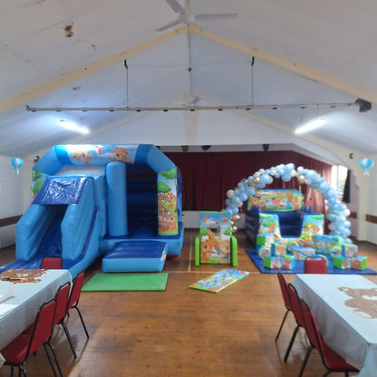 Teddy Bear Picnic Bounce 'n' Slide Blue