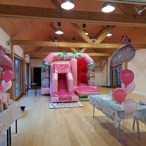 Pink Bounce 'n' Slide Flamingo Themed