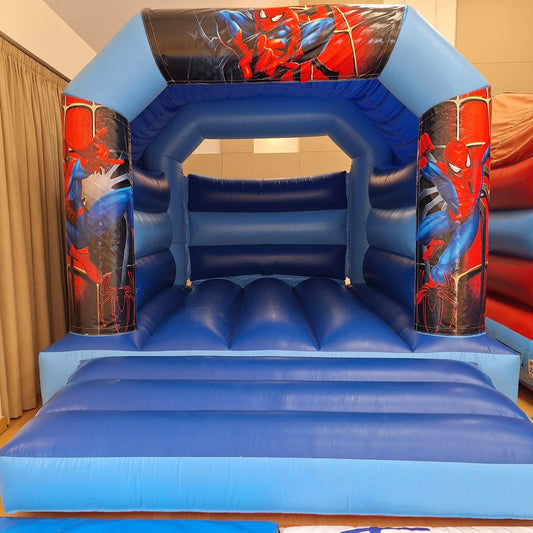 Spidey Bouncy Castle Blue