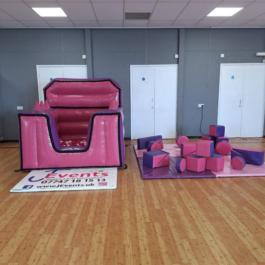 Pink & Purple Inflatable Ball Pool Air Juggler