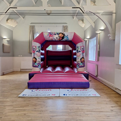 Gabbys Dollhouse Bouncy Castle Pink & Purple