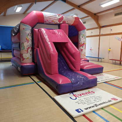 Cute Unicorn Pink & Purple Bounce 'n' Slide
