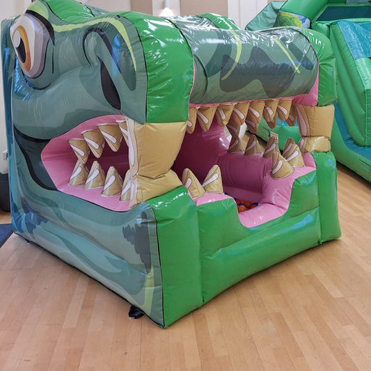 Dinosaur Green Inflatable Ball Pool Air Juggler 3D