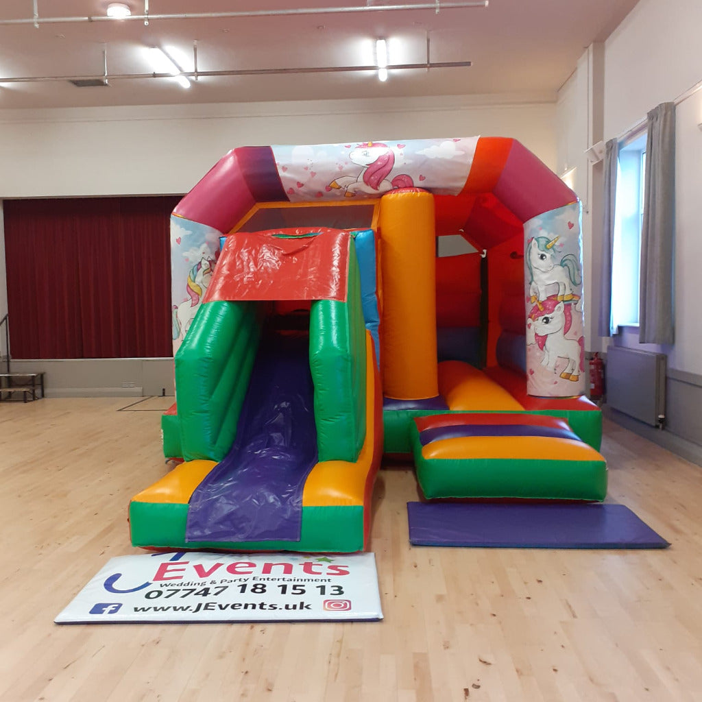 Cute Unicorn Multicoloured Bounce 'n' Slide