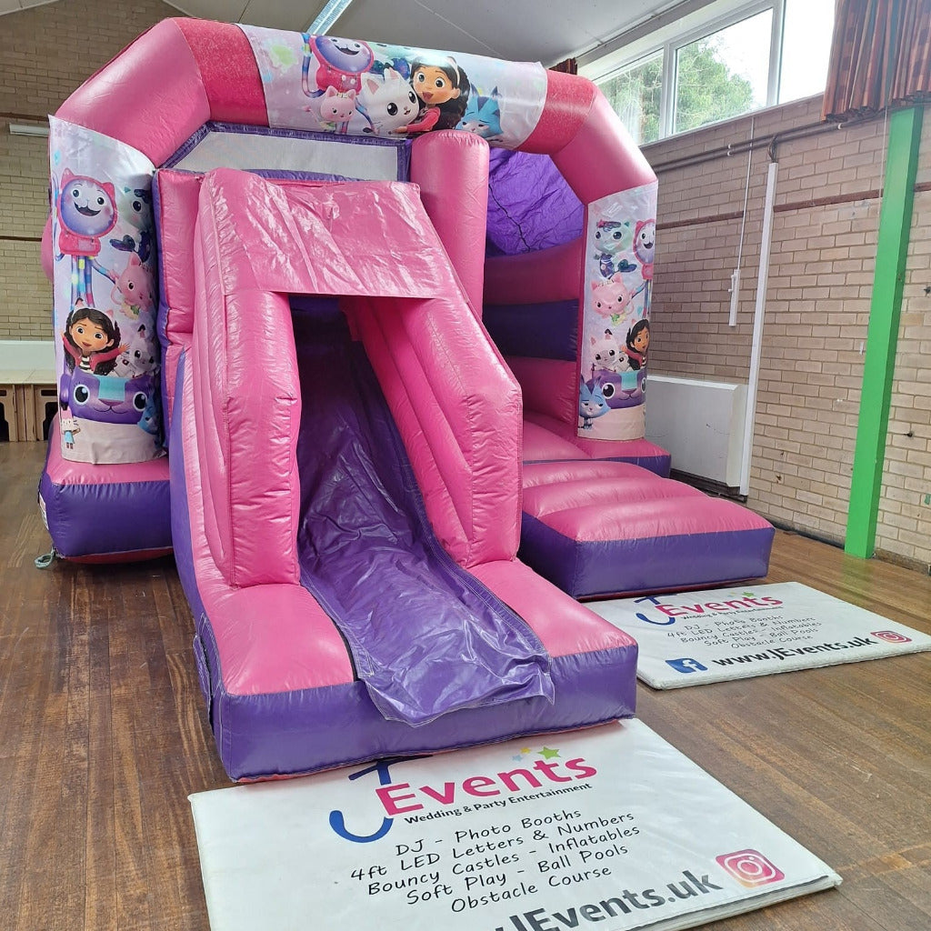 Gabbys Dollhouse Bounce 'n' Slide Pink & Purple