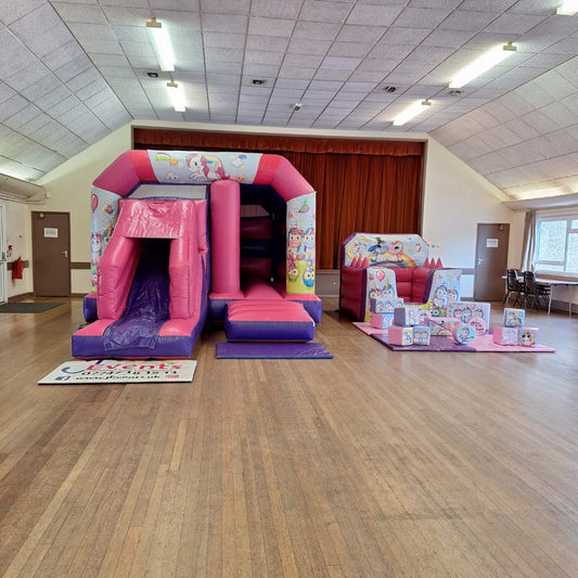 Party Time Unicorn Bounce n Slide, Ball Pool & Soft Play Package