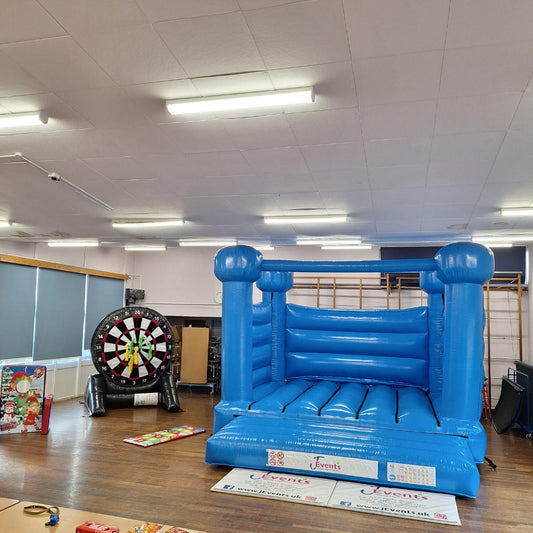 Pastel Blue Bouncy Castle