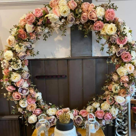 4ft Bronze Balloon / Flower Tabletop Hoop