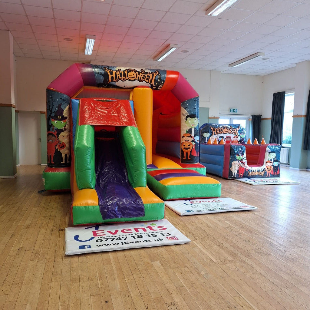 Halloween Multicoloured Bounce 'n' Slide & Inflatable Ball Pool Air Juggler