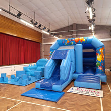 Load image into Gallery viewer, Blue Bounce n Slide, Blue Ball Pool &amp; Blue Soft Play Package
