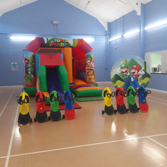 Multicoloured Bounce 'n' Slide Super Mario Bro Themed
