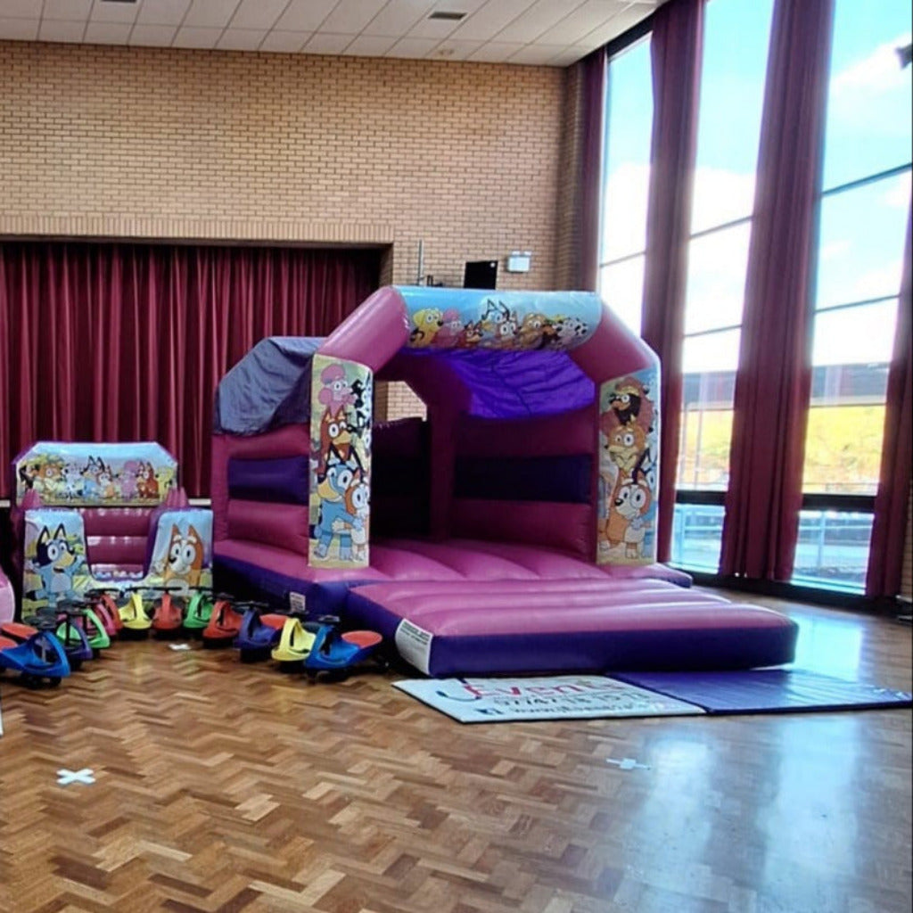 Bluey Pink & Purple Bouncy Castle